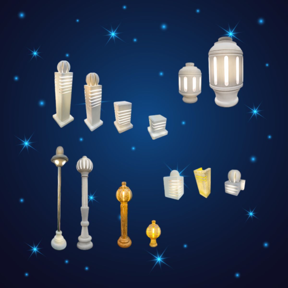 فوانيس حجر stone lanterns