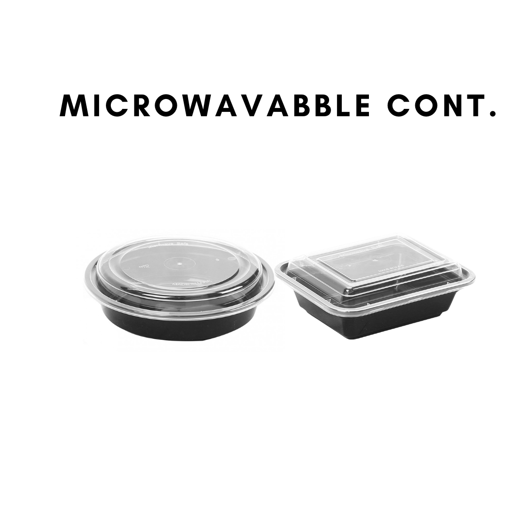 علب طعام بلاستكية  قابلة للتسخين