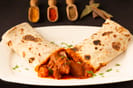 lamb curry roti roll