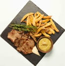tenderloin steak & belgium fries