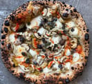 neapolitan signature truffle mushroom pizza