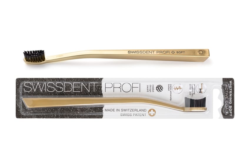 Whitening Classic Gold With Active Coal Bristles Tooth Brush