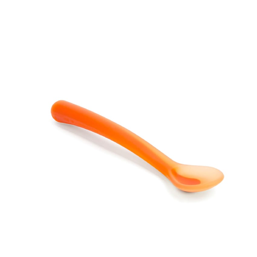 Suavinex Orange Fluor Silicone Spoon