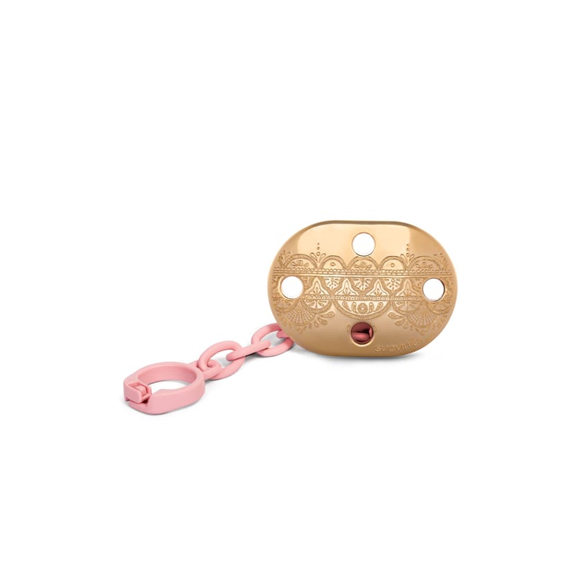 S Premium Soother Chain Pink