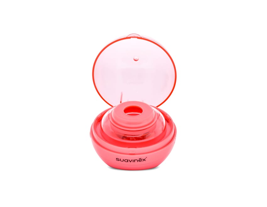 Suavinex Portable Soother Steriliser Pink