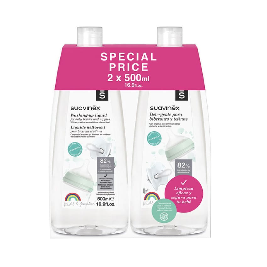 Suavinex Washing Up Liquid 500ml 2u