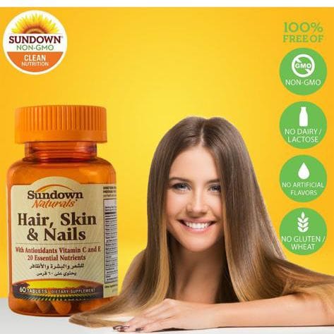 sundown hair skin and nail package 2 pices