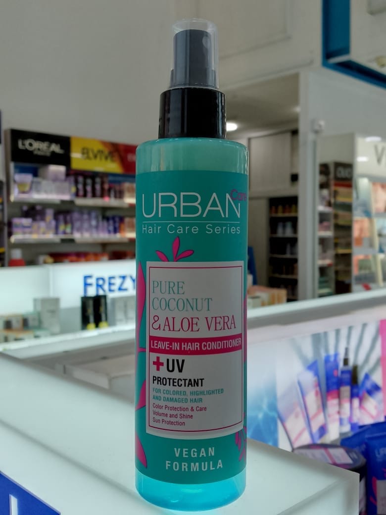 URBAN CARE PURE COCONUT AND ALOE VERA LEAVE IN AND CONDITIONER WITH UV PROTECT