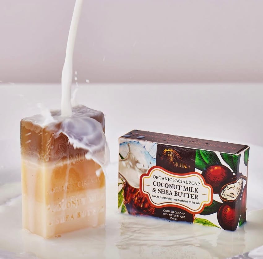 MUHRA ORGANIC FACIAL SOAP COCONUT MILK AND SHEA BUTTER