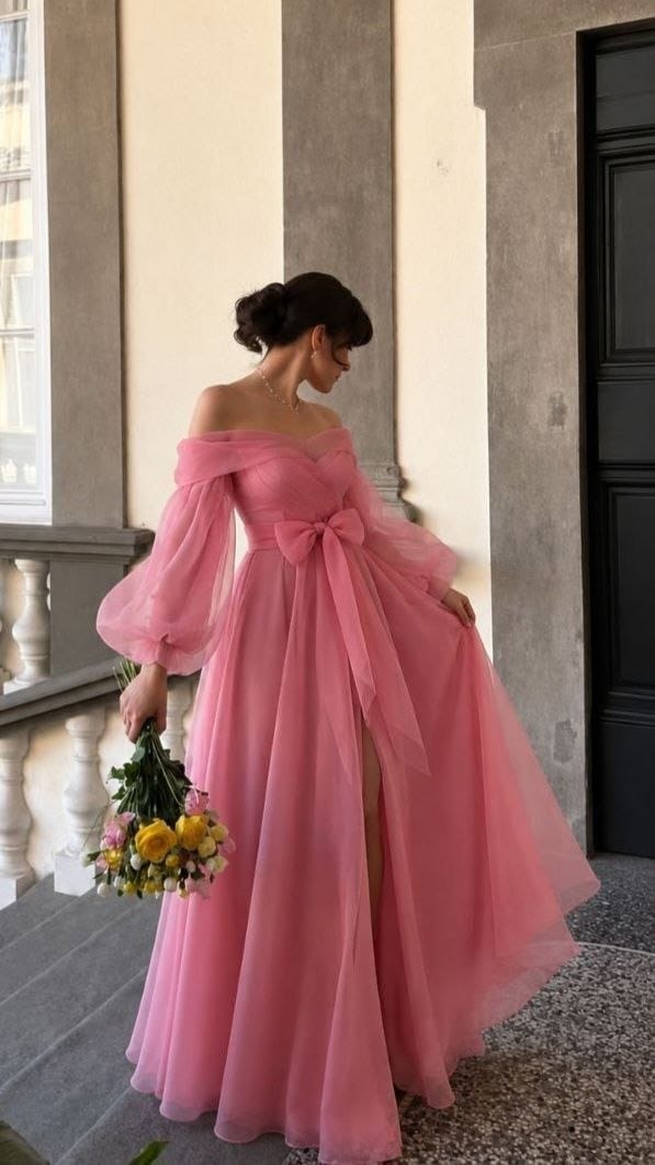 organza formal dress Modanova » Pink evening 3325 35CM24