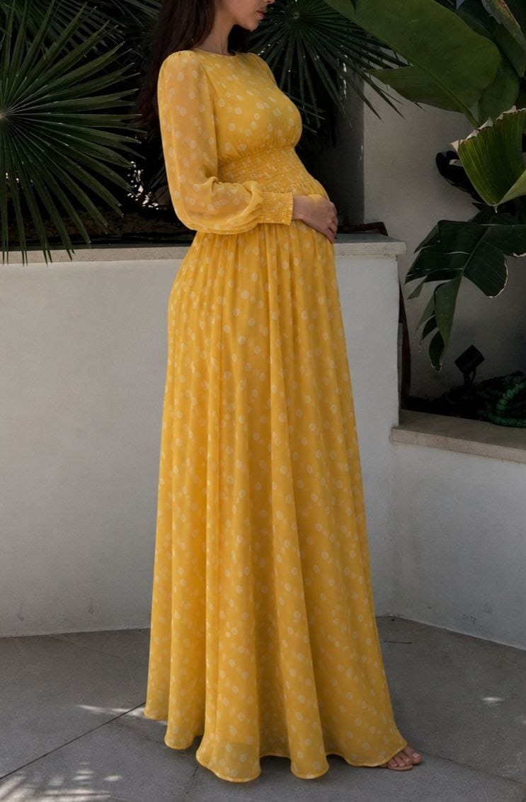 yellow gold maternity dress Modanova » 63482 20s dresses
