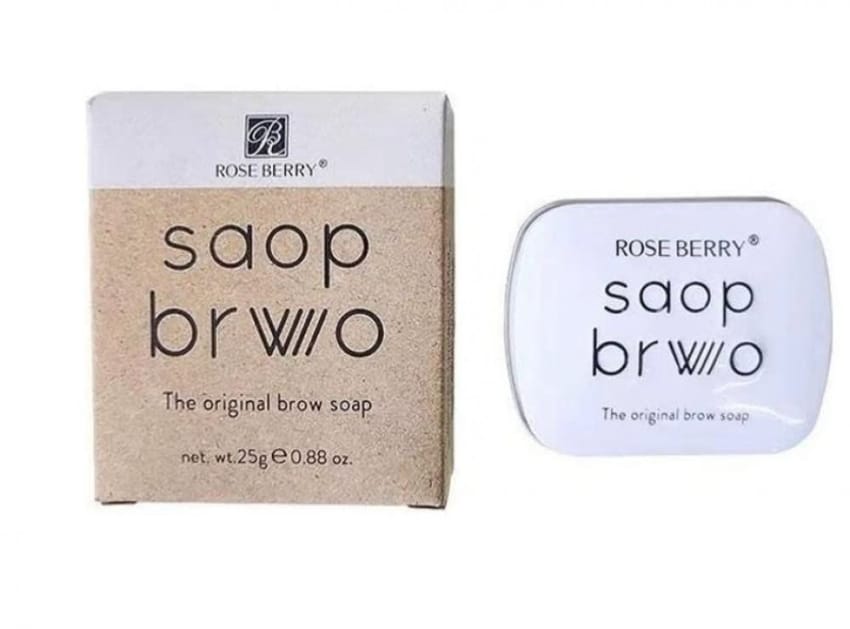 Brow Soap with Brush Rose Berry 25g