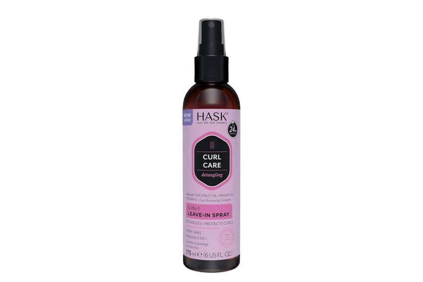 هاسك سبري ليف ان كيرلي 5 في 1 حجم 175مل | hair-treatment | leave-in | hask | hair-care | d5%