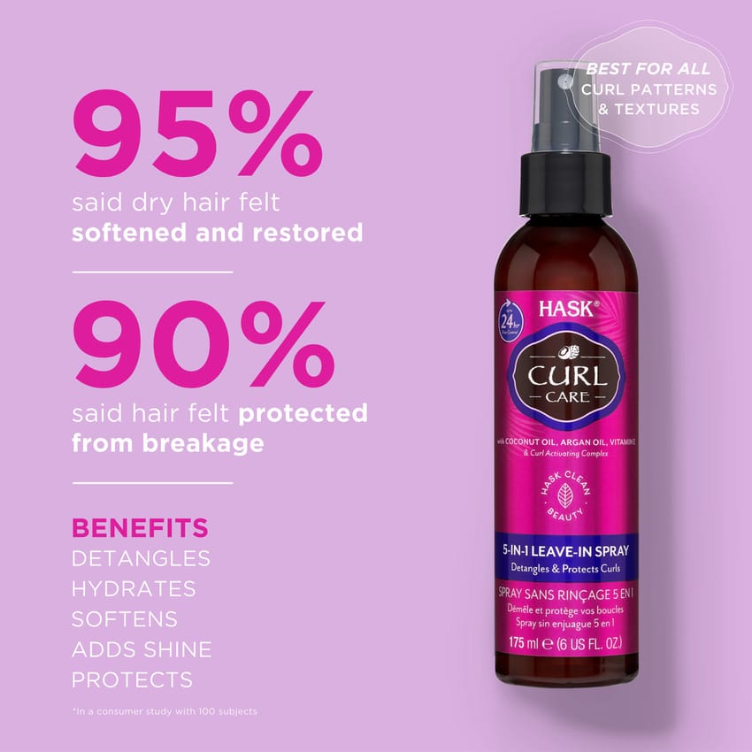 Hask Curl Leave In Spray 5in 1 size 175ml product thumbnail 2