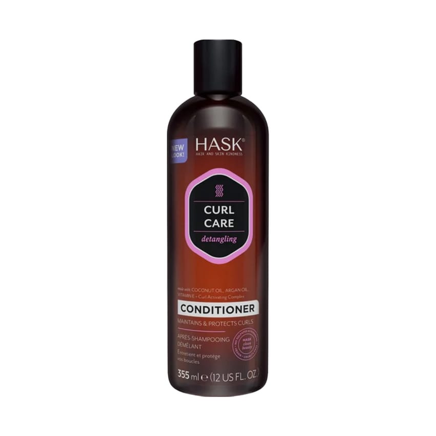 بلسم هاسك كيرل 355مل – بزيت الأرجان وجوز الهند – معتمد CGM ف | shampoo-and-conditioner | curly-hair | hask | hair-care | d5% | argan