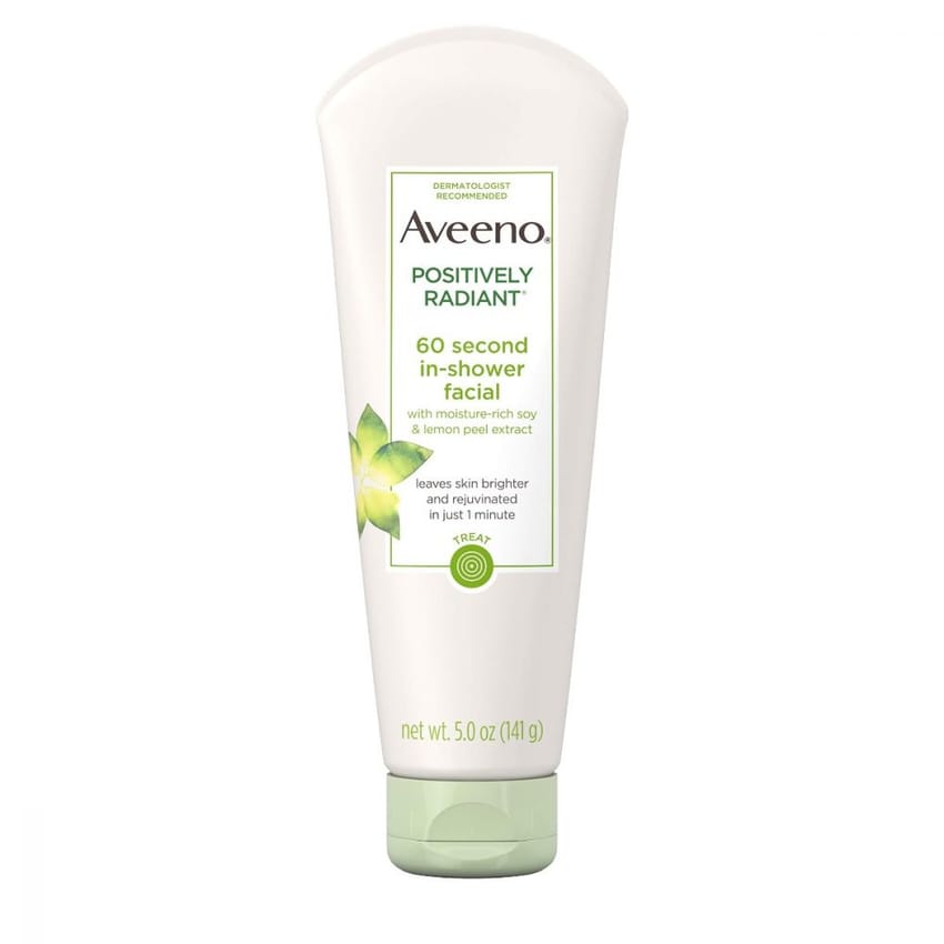 Aveeno Positively Radiant 60 Second In-Shower Facial Cleanser 141g