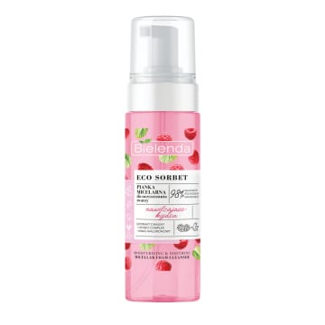 BIELENDA ECO SORBET Raspberry MOISTURIZING-SOOTHING MICELLAR FOAM CLEANSER 150ml