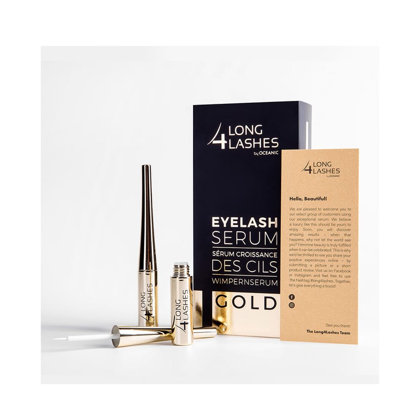 مصل رموش طويل 4 رموش ذهبي 4 مل | lash-growth | lash-care | eyelashes | long4lash