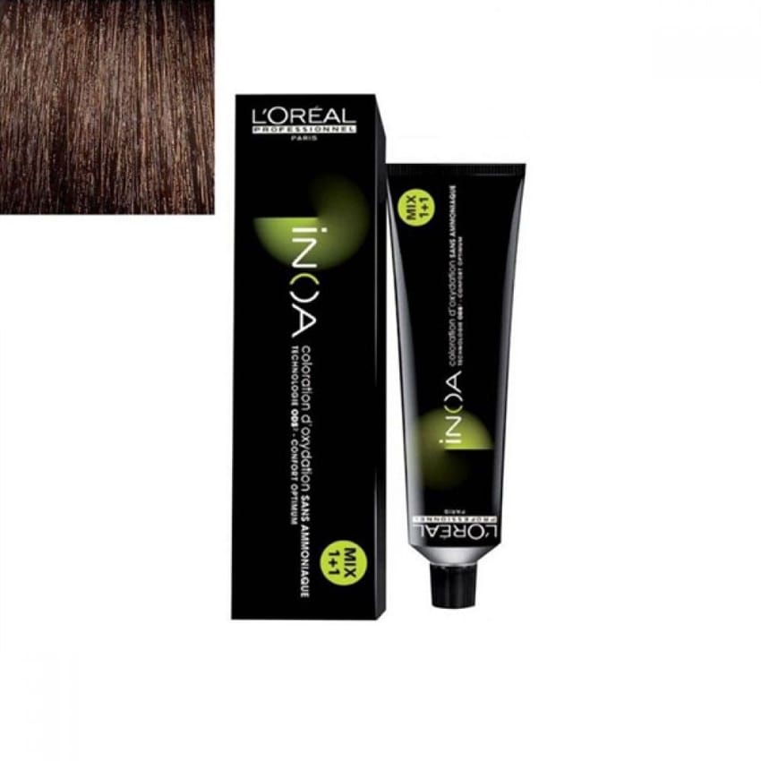 INOA Hair Dye 4 Brown 60g + Oxidant | hair-color | inoa | loreal