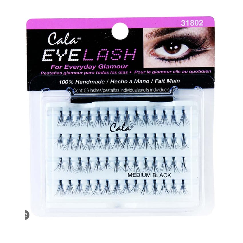 رموش كالا فلير متوسطة الحجم باللون الأسود رموش كالا فلير متو | lash-care | eyelashes
