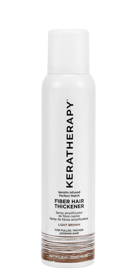 Keratherapy Keratin Infused Perfect Match Fiber Hair Thickener- Light Brown 140 ml