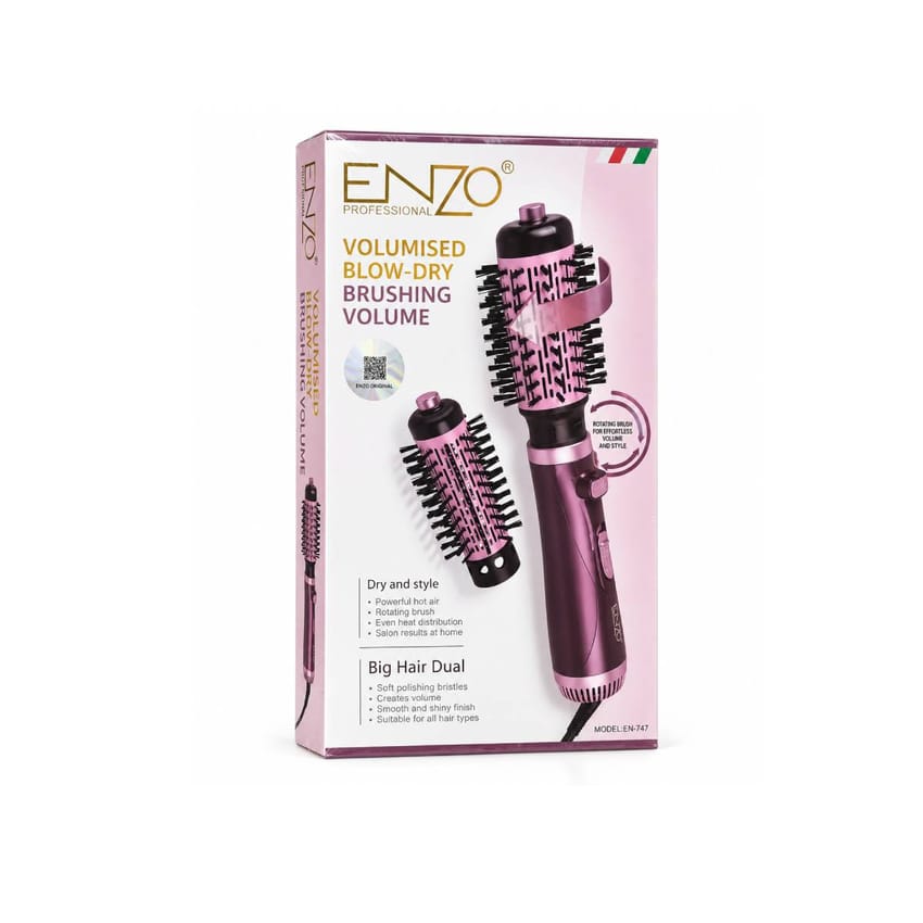 إنزو بروفيشينال فرشاة تجفيف وتصفيف الشعر الدوارة EN 747 | electronics | hair-dryers | straighteners-and-curlers | enzo