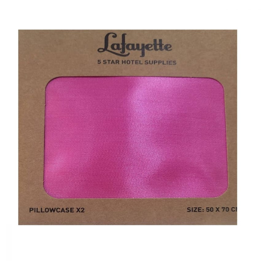 كيس وسادة سرير ساتان لشعر وبشرة كوين - كيس وسادة حريرلون زهر | pillow-case | skin-care