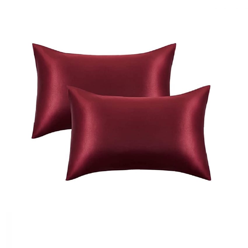 طقم كيس وسادة ساتان بحجم كوين من قطعتين - أكياس وسائد من الح | pillow-case | skin-care | d5%