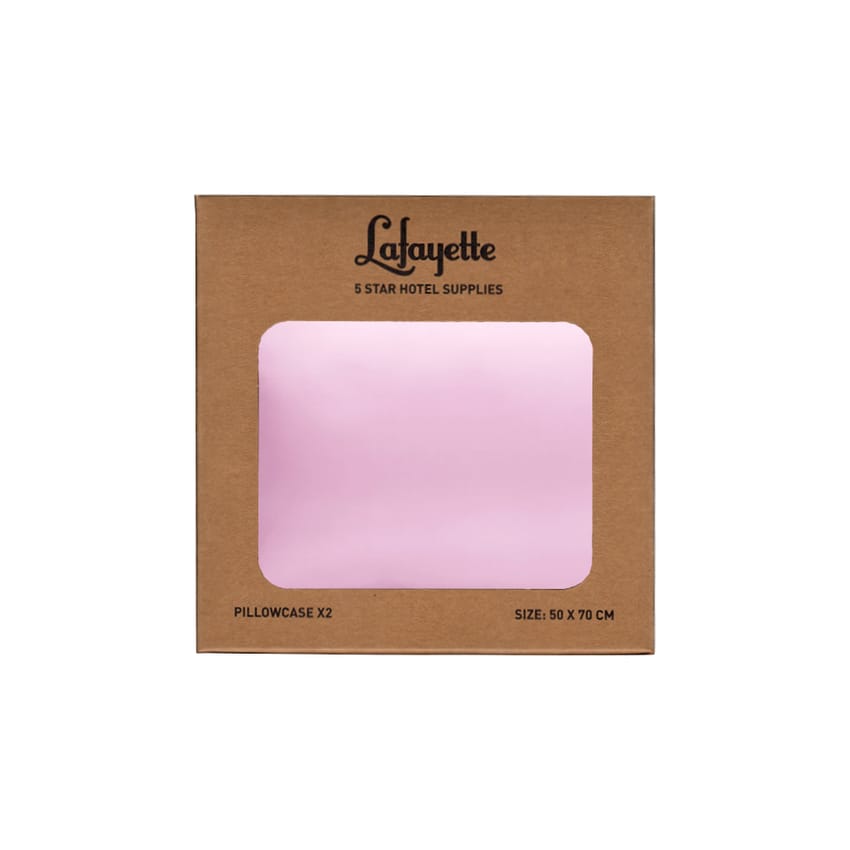 Satin Pillowcase for Hair and Skin Queen Pink 2 Pack