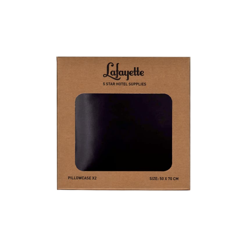 Satin Pillowcase for Hair and Skin Queen Black 2 Pack