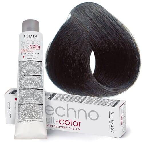 ألتر إيجو إيطاليا تيكنو فروت كولور هير 100 مل 1/10 اسود مزرق | hair-color | techno-fruit | hair-colour