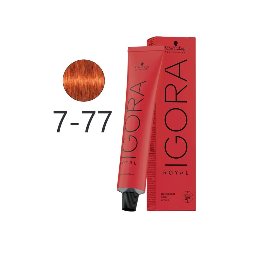 Igora Royal Hair color With Oxi 60ml 7/77 medium blonde copp | hair-color | igora-color
