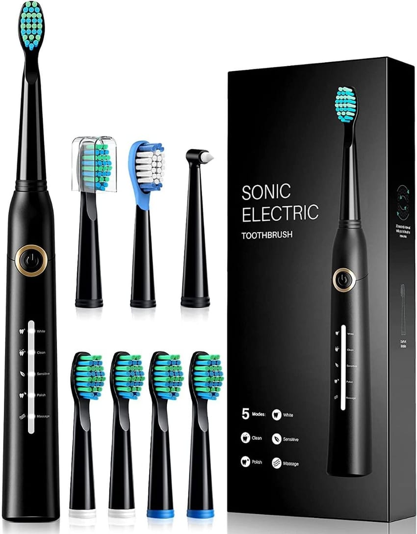 Electric Toothbrush, Greamo Sonic Electric Toothbrushes with 8 Brush product thumbnail 4