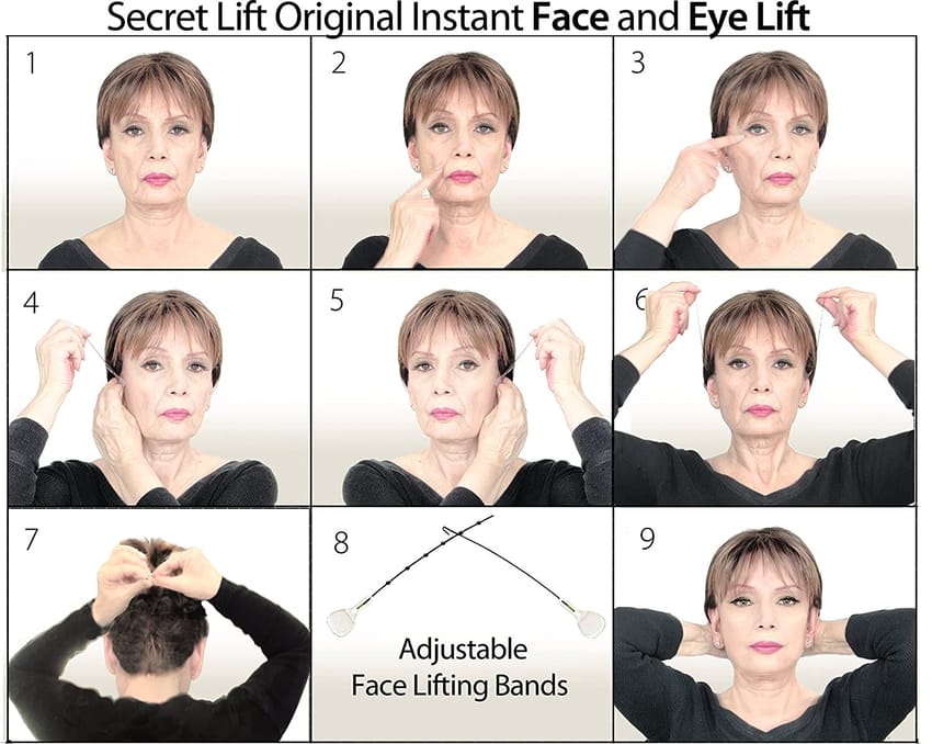 Instant Face, Neck and Eye Lift Tapes and Bands (Dark and Li | tools | eye-lifting | skin-care