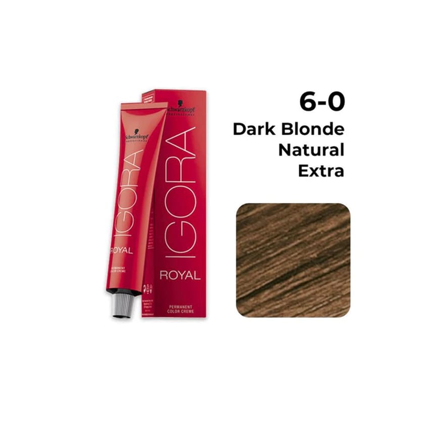 صبغة شعر إيغورا رويال مع أوكسي 60 مل 6/0 أشقر داكن | hair-color | igora-color