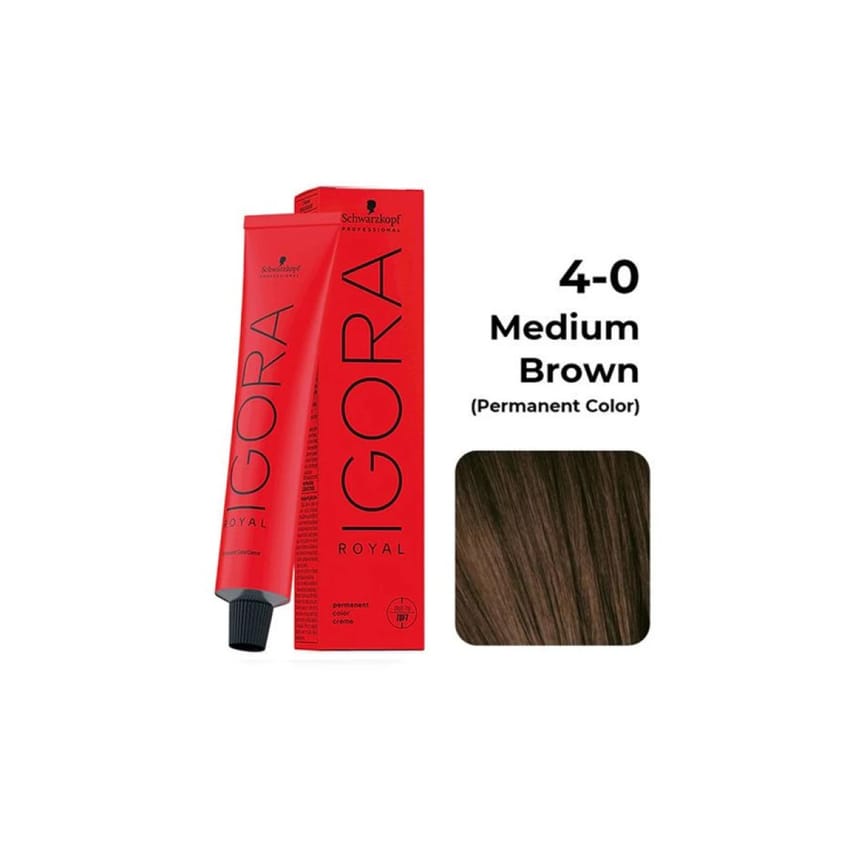 Igora Royal Hair Color With Oxi 60ml 4/0 medium brown | hair-color | igora-color