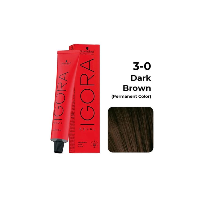 Igora Royal Hair Color With Oxi 60ml 3/0 dark brown | hair-color | igora-color