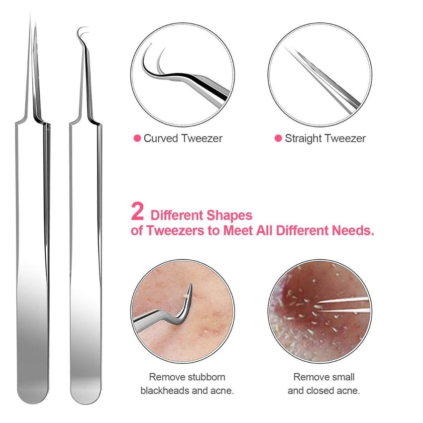 Blackhead Remover Pimple Popper Tool 10 pieces