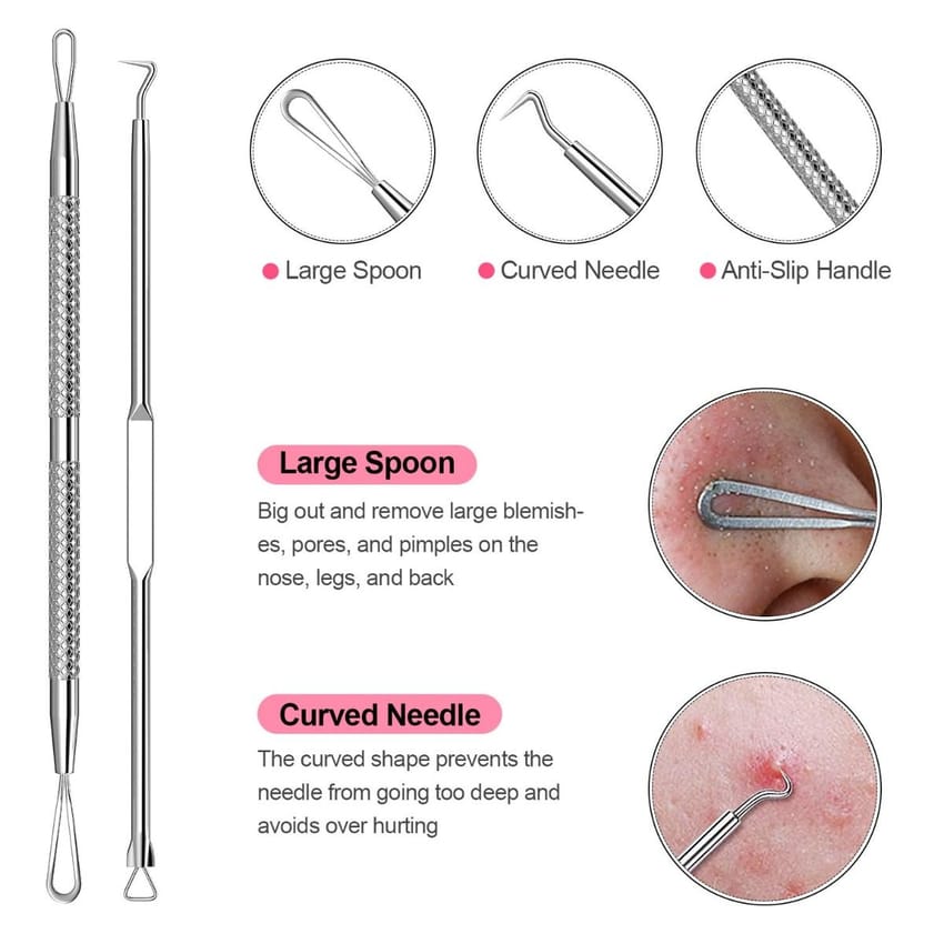 Blackhead Remover Pimple Popper Tool 10 pieces product thumbnail 5