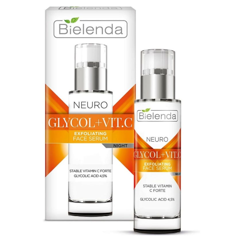 بيليندا نيورو كلايكول + فيتامين سي سيروم مقشر للوجه 30 مل | skin-serum | bielenda