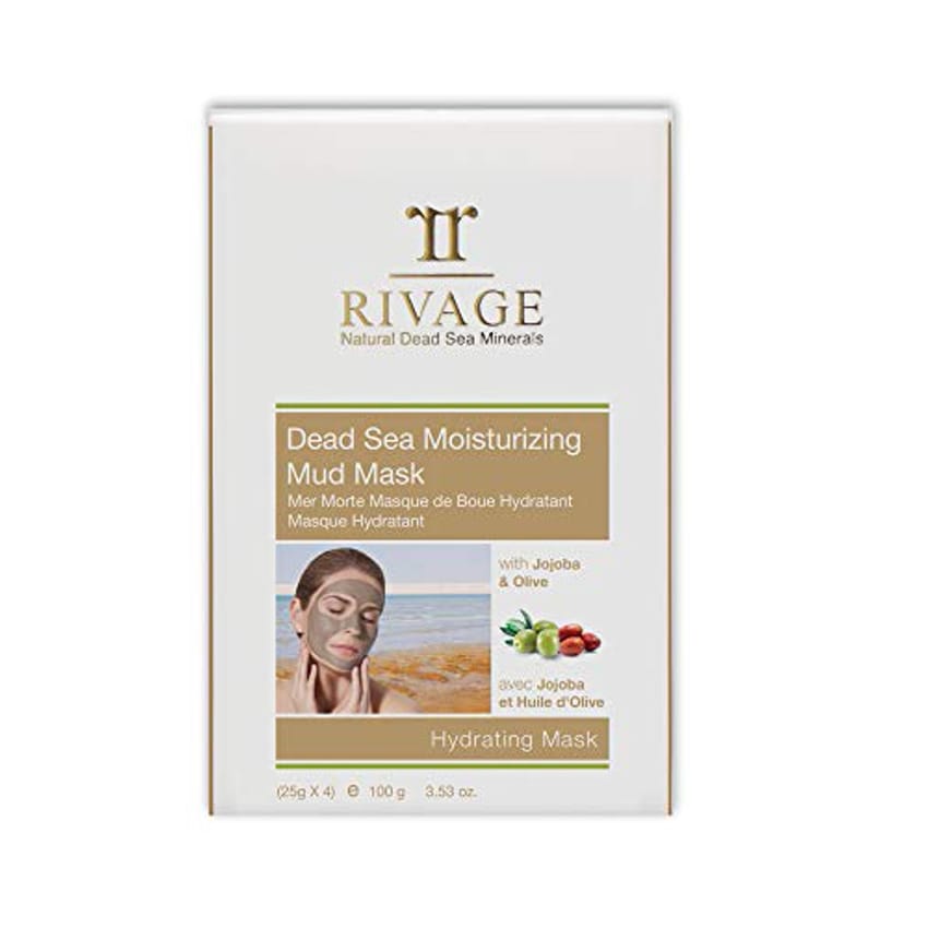 ريفاج قناع طين البحر الميت لتجديد البشرة 25 جم × 4 مع فول ال | face-mask | dead-sea | skin-care | rivage