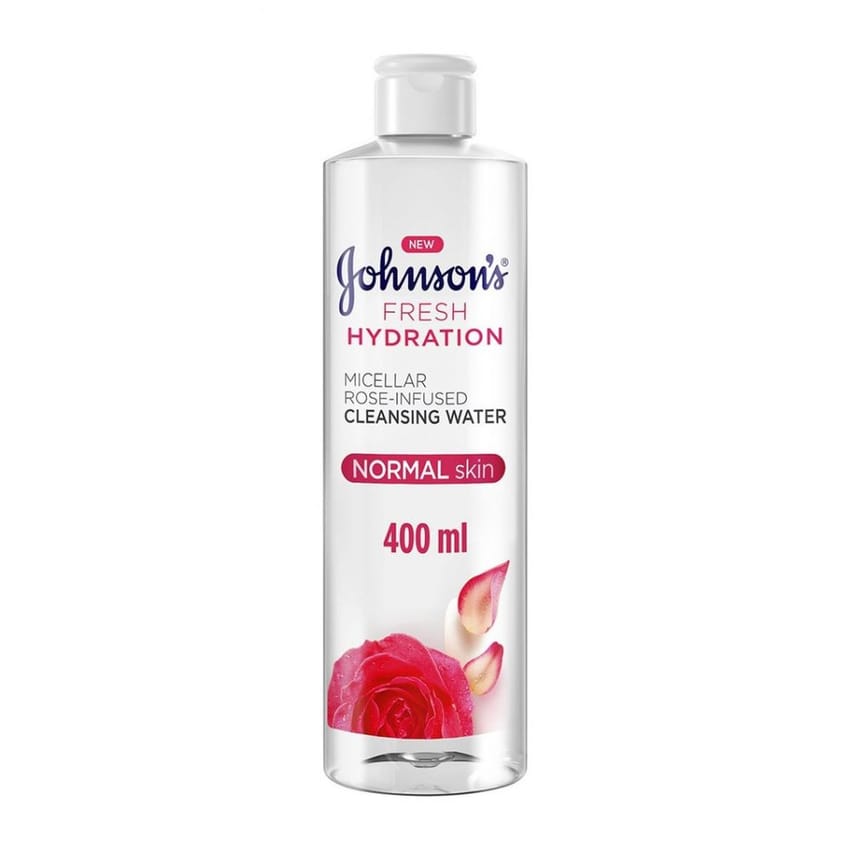 Johnson's Micellar Water Fresh Hydration Rose-Infused Cleans | makeup-remover | micellar-water