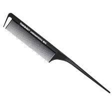 Toni&Guy Carbon Anti-Static Metal tip graphite rat tail Combs Professional Detangling Hair Cutting Comb