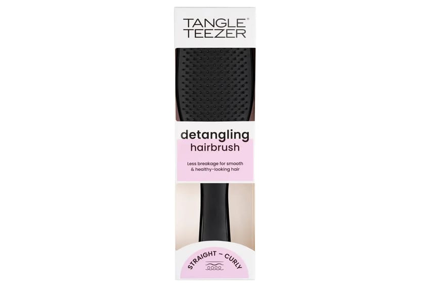 Tangle Teezer The Wet Detangler – Detangling Hairbrush for Straight & Curly Hair – Black