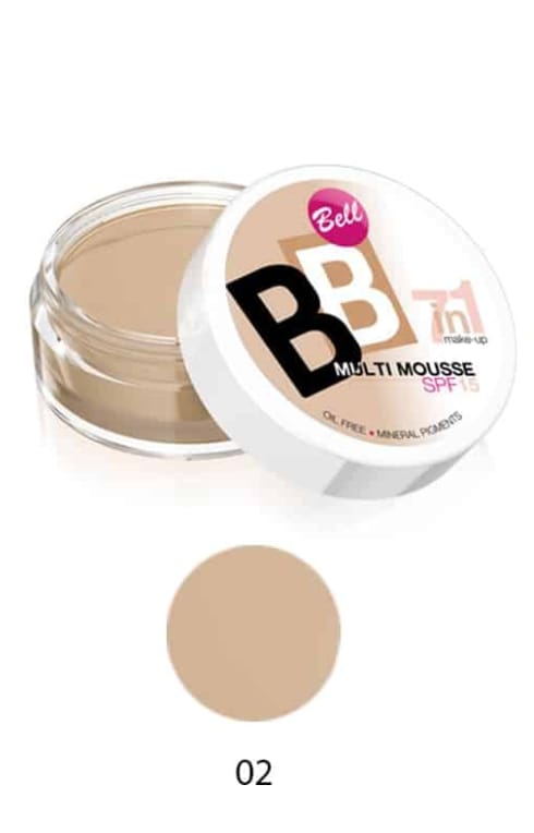 Bell BB Multi Mousse 7 in 1 foundation - 02 | makeup | bell | foundation