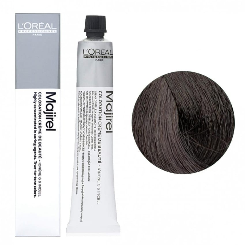صبغة شعر لوريال ماجريل 5/0 بني فاتح عميق مع أكسجين | hair-color | majirel | loreal