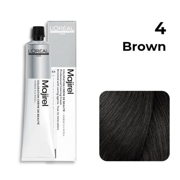 Loreal Majirel No 4 Brown 50ml With Oxygen
