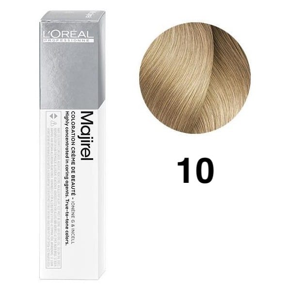 لوريال ماجريل رقم 10 أشقر فاتح 50 مل بالأكسجين | hair-color | majirel | loreal