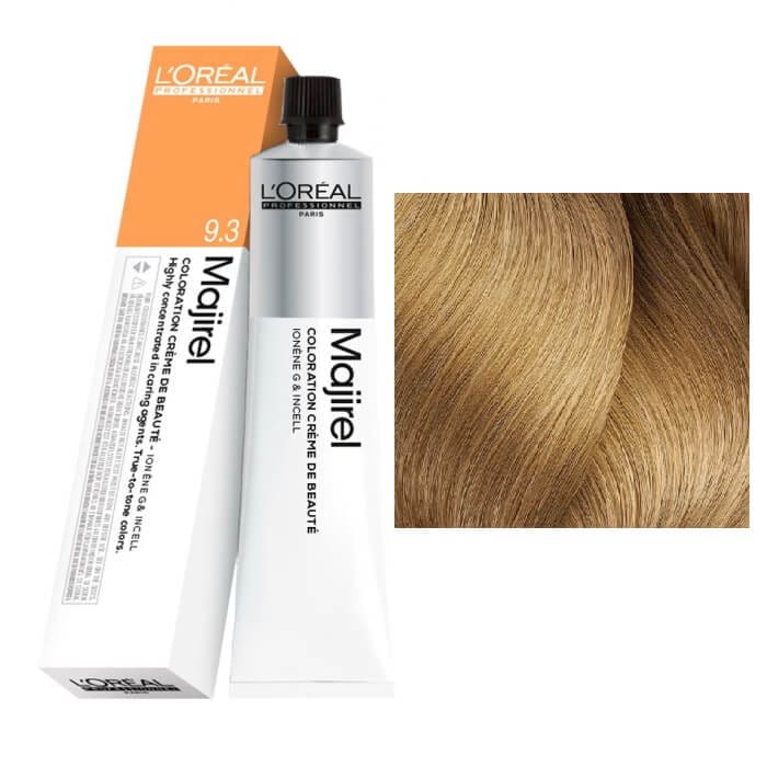 لوريال ماجريل 9/3 أشقر ذهبي فاتح جدًا 50 مل بالأكسجين | hair-color | majirel | loreal