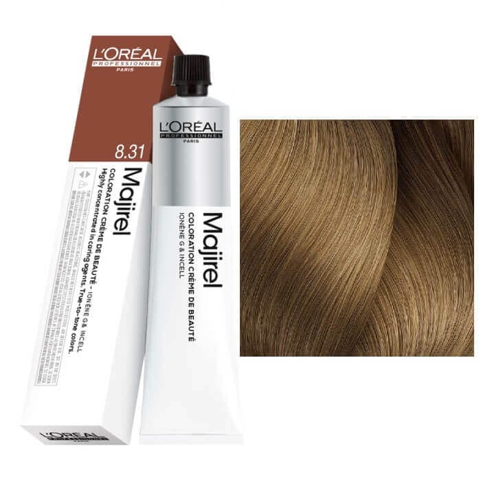 Loreal Majirel 8/31 Hair Color Light Blonde Golden Ash 50m | hair-color | majirel | loreal